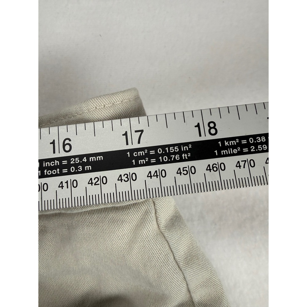 Lee At The Waist Khaki Pants Womens 16Long Straight Leg Chino Beige COY-Y905-011 - Picture 5 of 8